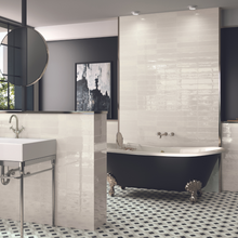 Load image into Gallery viewer, H15 Brianna Coal Porcelain Decor Tile