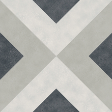 Load image into Gallery viewer, H15 Brianna Coal Porcelain Decor Tile