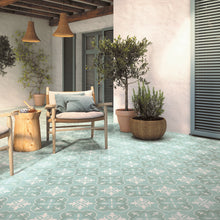 Load image into Gallery viewer, H15 Nora Aqua Porcelain Decor Tile