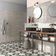Load image into Gallery viewer, H15 Nora Coal Porcelain Decor Tile