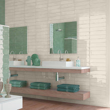 Load image into Gallery viewer, Colonial Brillo Ivory Metro Decor Tile