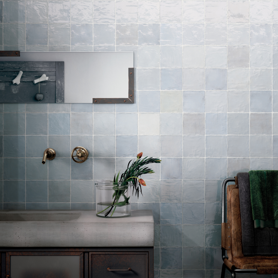 Riviera Lavanda Blue Cuadrado Decor Tile