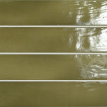 Load image into Gallery viewer, Manacor Basil Green Metro Subway Decor Tile