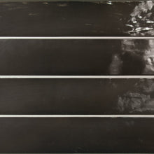 Load image into Gallery viewer, Manacor Black Metro Subway Decor Tile