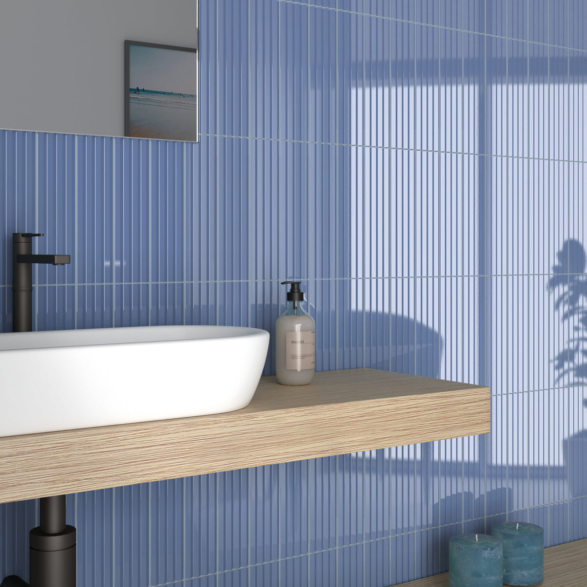 Praia Banyan Blue Subway Decor Tile