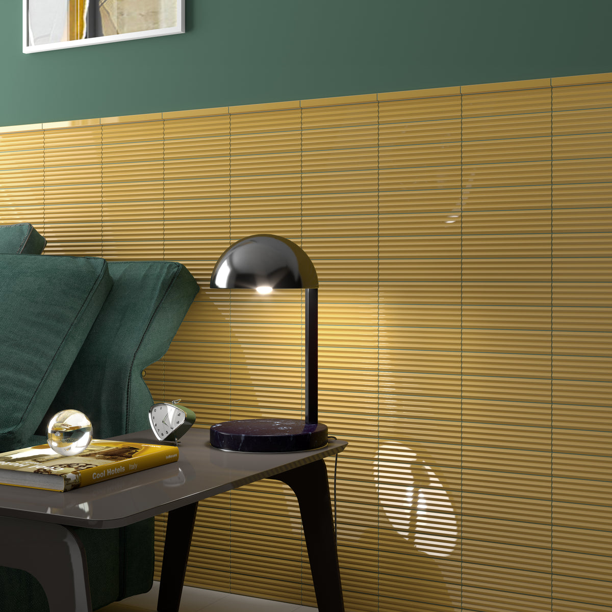 Praia Yellow Subway Decor Tile