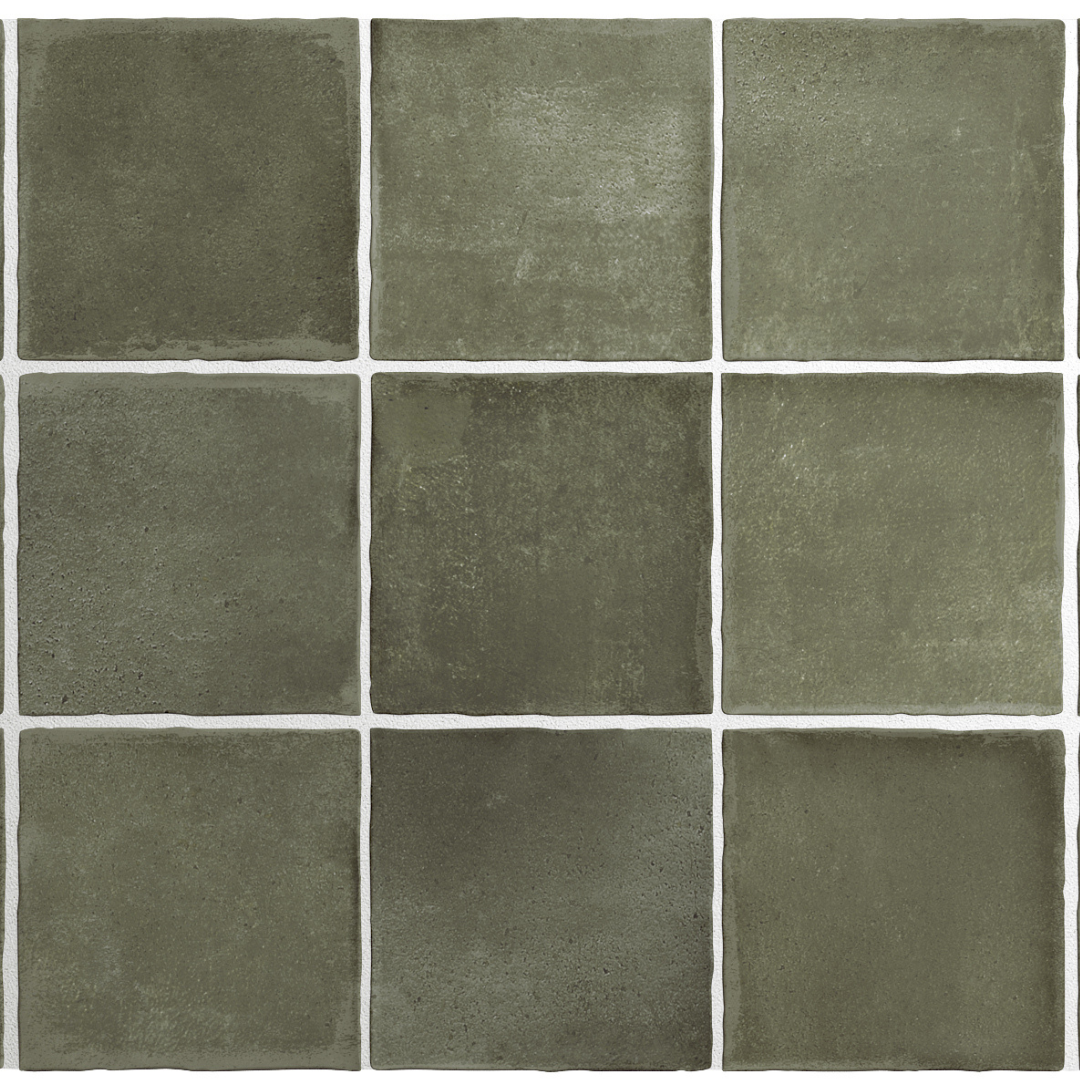 Argile Khaki Cuadrado Porcelain Decor Square Tile