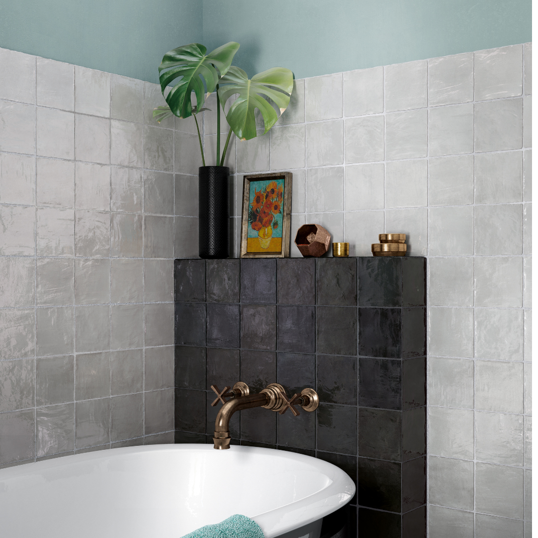 Riviera Gris Nauge Cuadrado Decor Tile