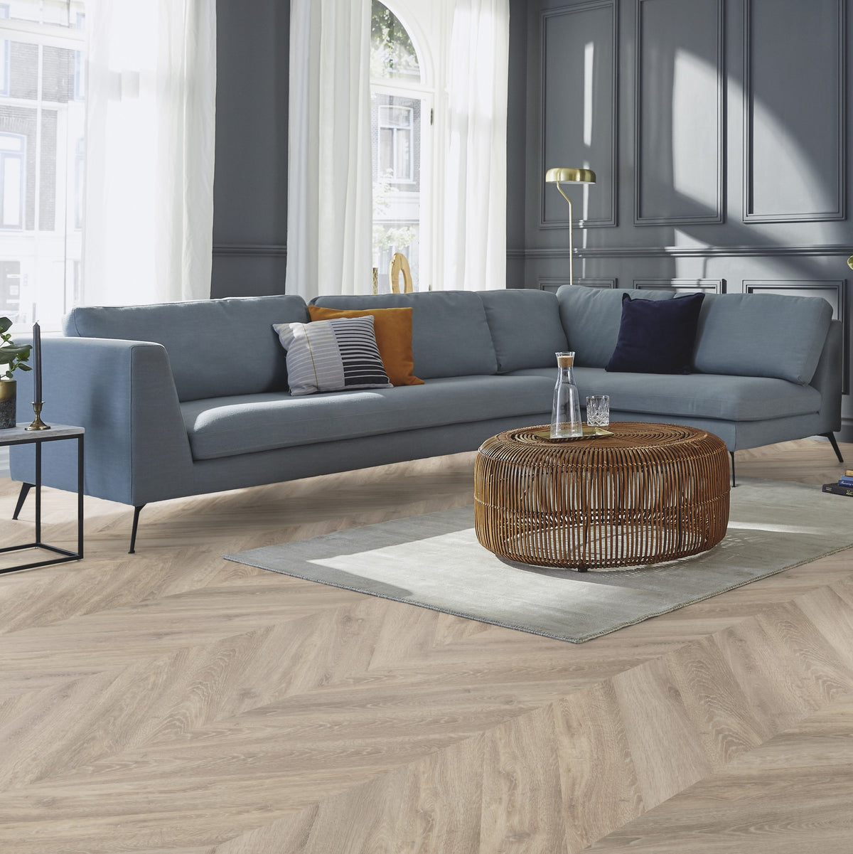 mFlor Chevron Parva Oak Sardinia