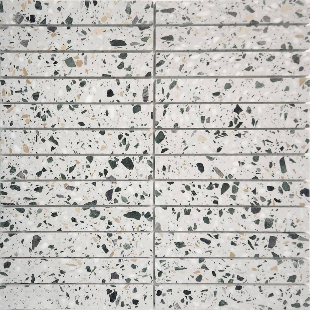2057 Kitkat Black Snow Mosaic Decor Tiles