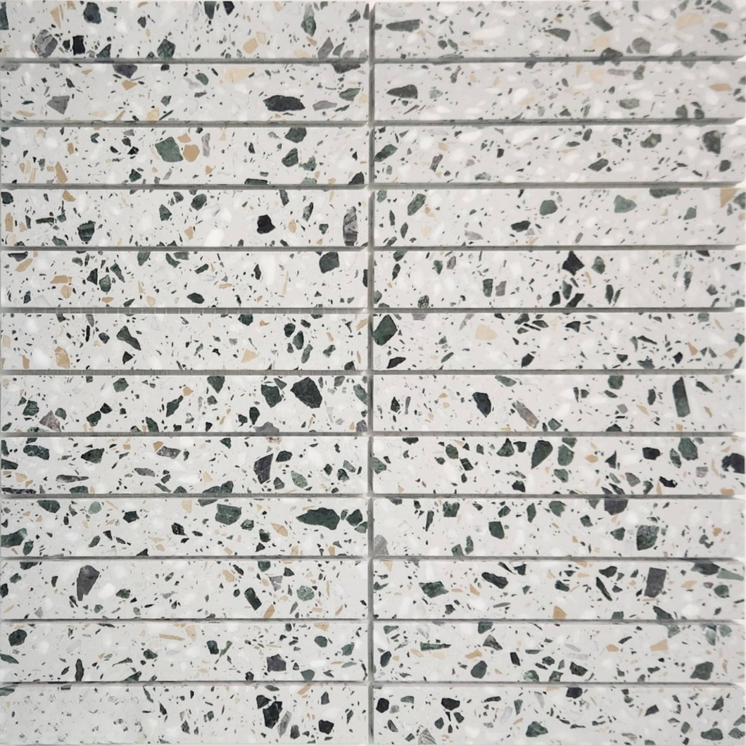 2057 Kitkat Black Snow Mosaic Decor Tiles