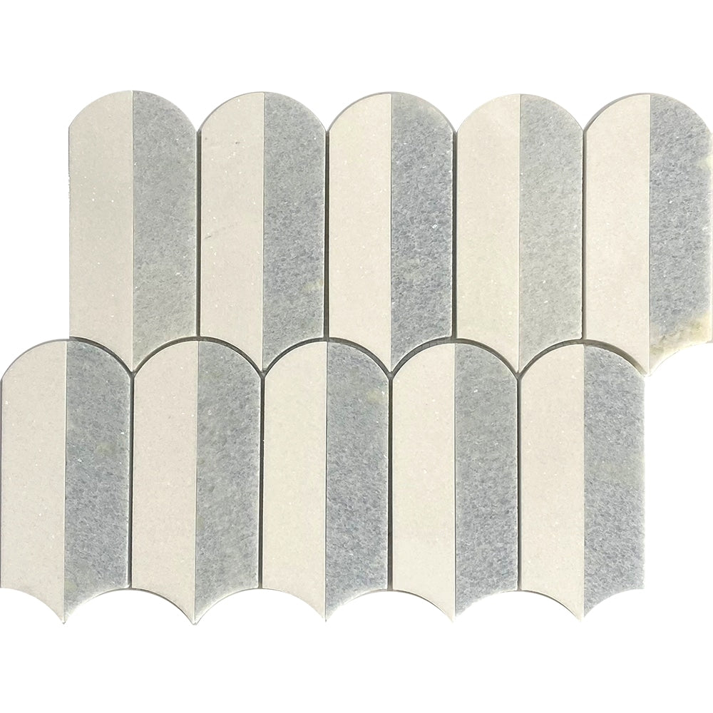 3038 Punkah Two Tone Stratus Natural Stone Mosaic Decor Tiles