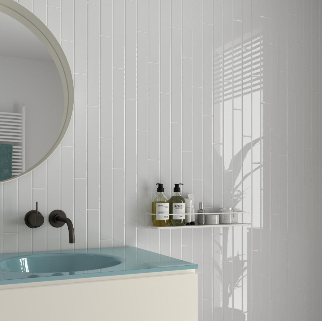 Evolution Blanco Brillo Metro Decor Tile