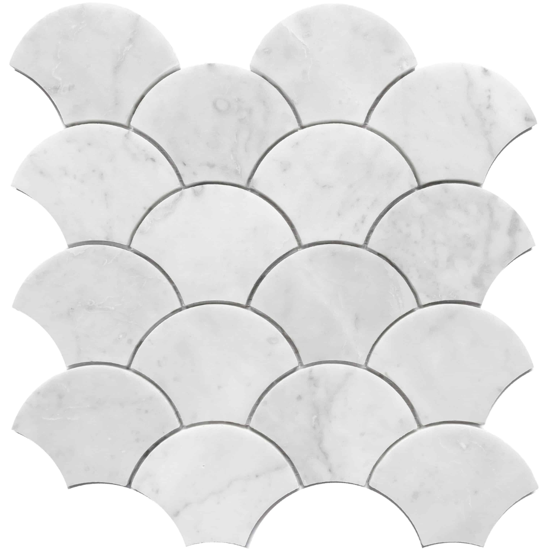 6490 Clam Carrara Mosaic Decor Tiles – Evalution Flooring