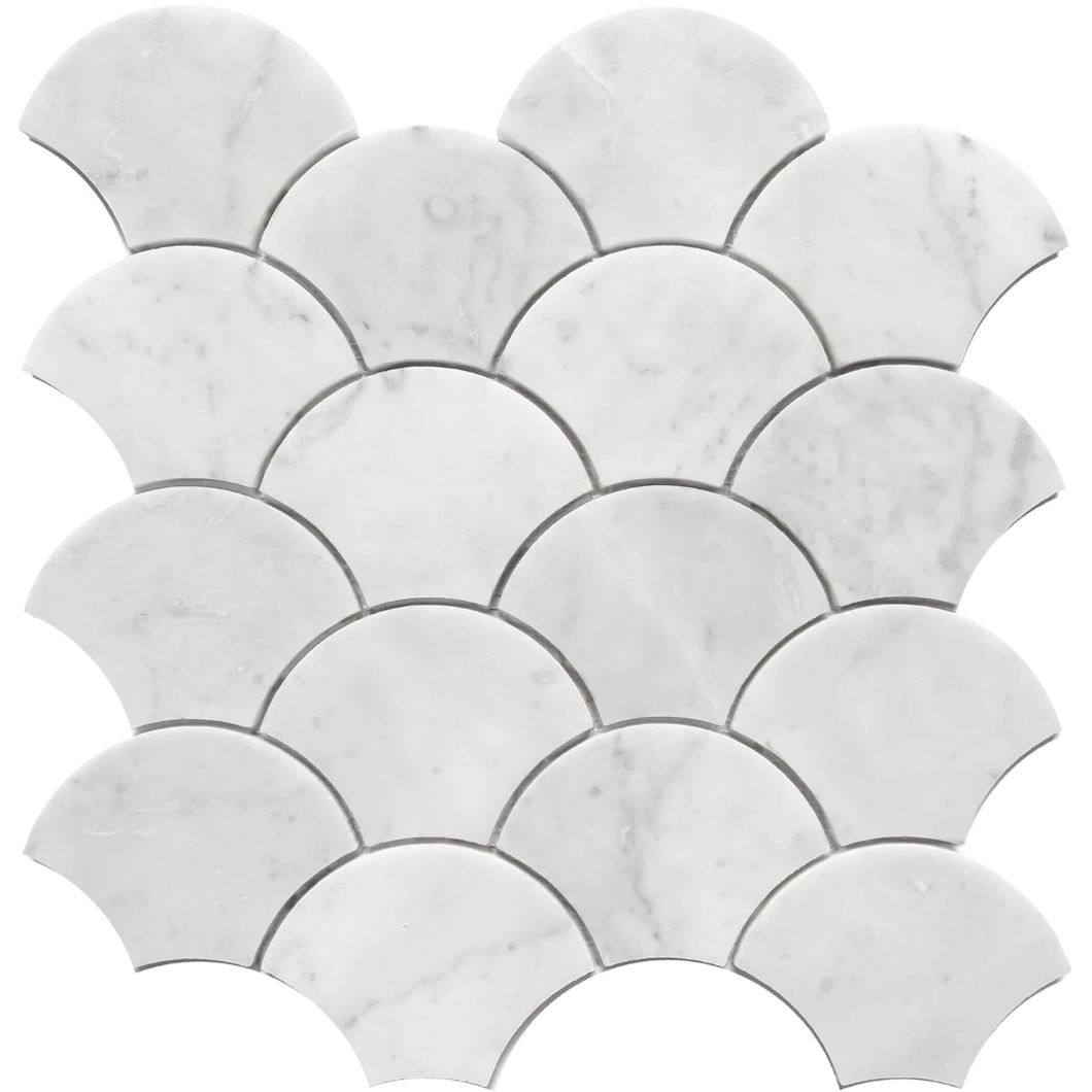 6490 Clam Carrara Mosaic Decor Tiles