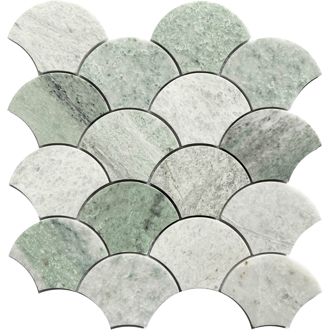 6493 Clam Ming Green Mosaic Decor Tiles – Evalution Flooring