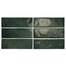 Load image into Gallery viewer, Artisan Subway Moss Green Decor Tile
