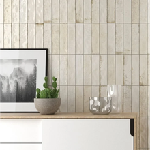 Load image into Gallery viewer, Asly Beige Gloss Decor Metro Tile
