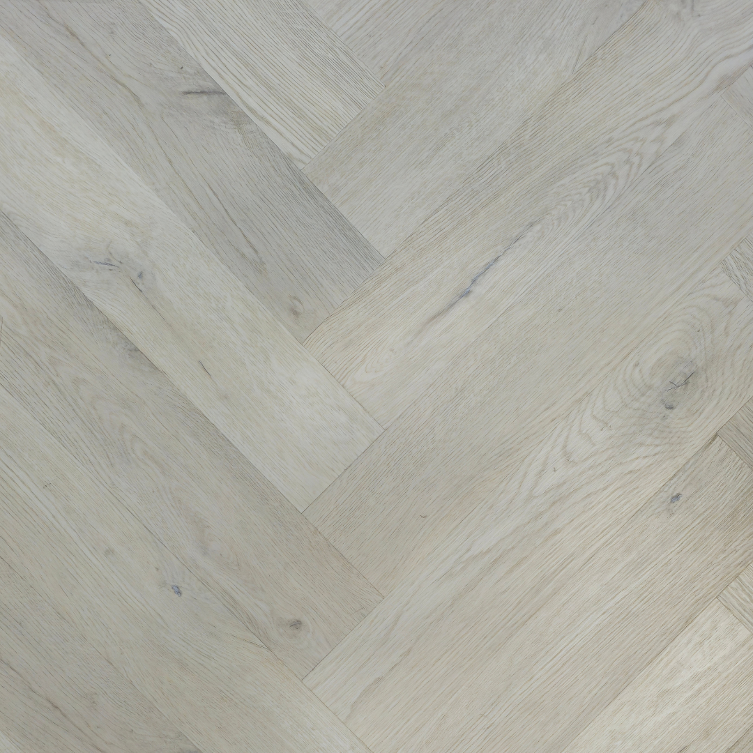 Aspen Herringbone Vinyl Range - Bleached Oak