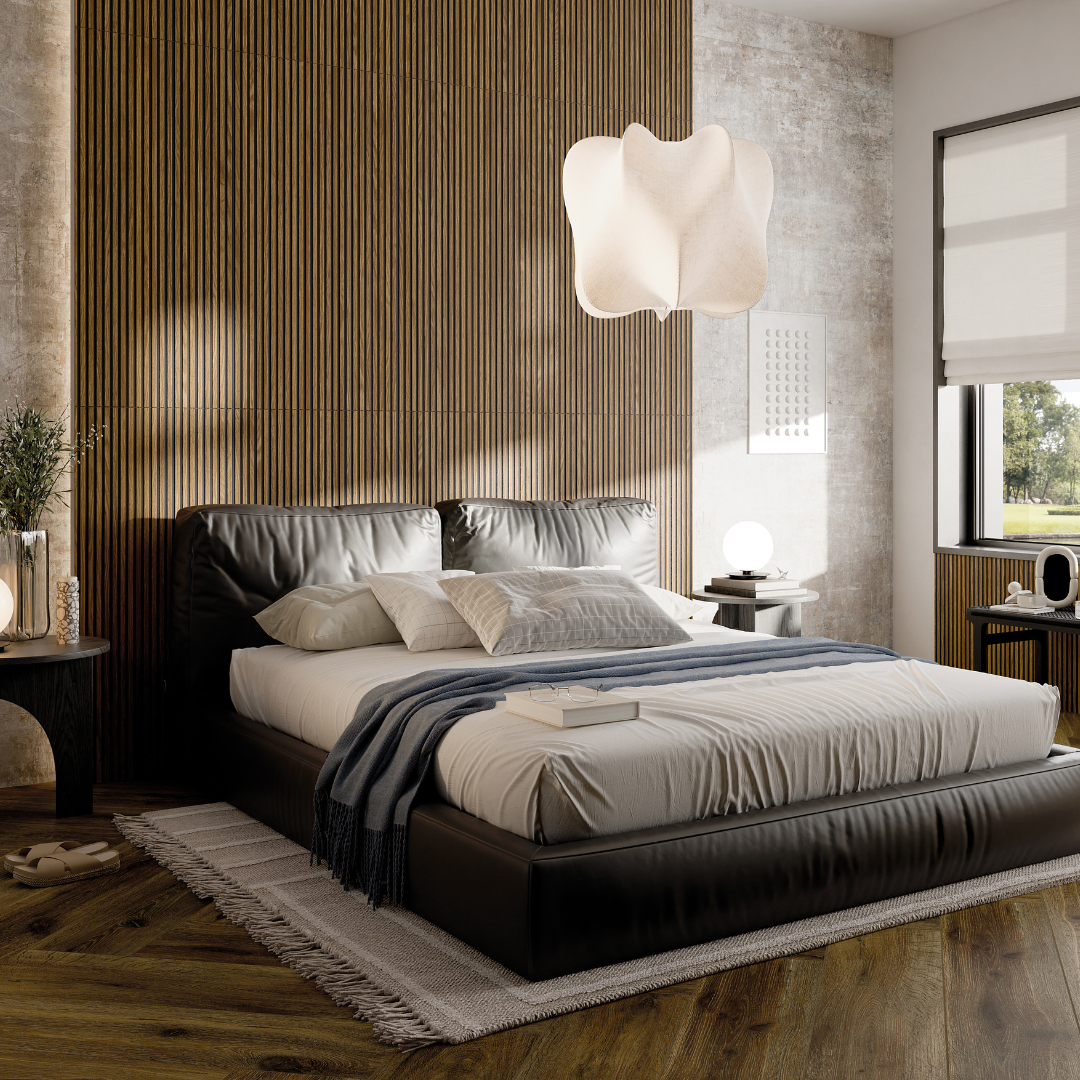 Canne Nut Black Decor Tile
