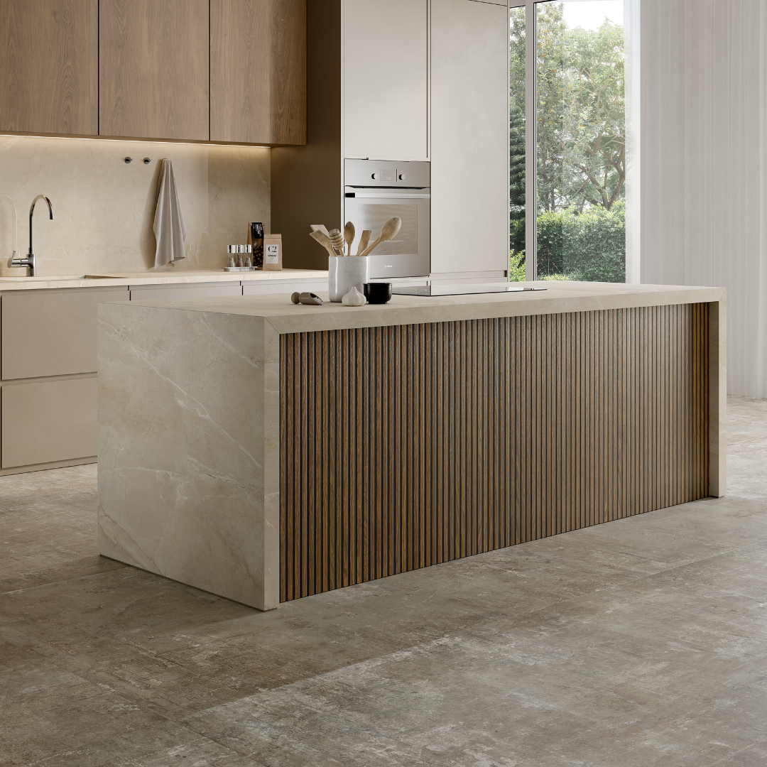 Canne Nut Black Decor Tile