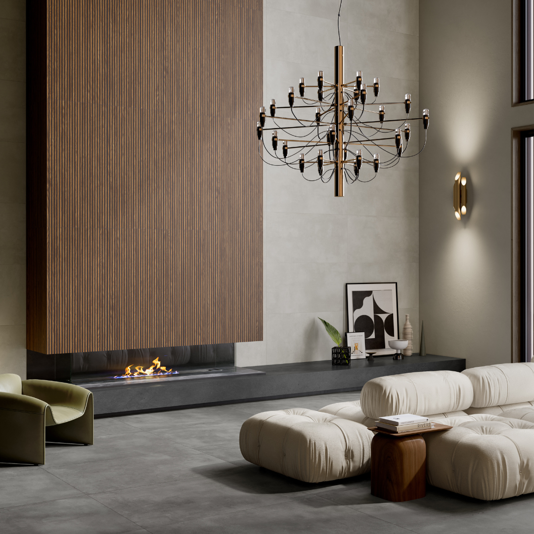 Canne Nut Black Decor Tile