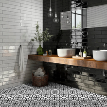 Load image into Gallery viewer, Chic Grace Black Pre-Corte Decor Tile

