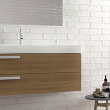 Load image into Gallery viewer, Clara White Gloss Decor Metro Tile
