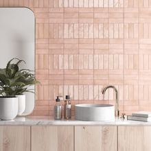 Load image into Gallery viewer, Coco Orchard Pink Gloss Decor Tile
