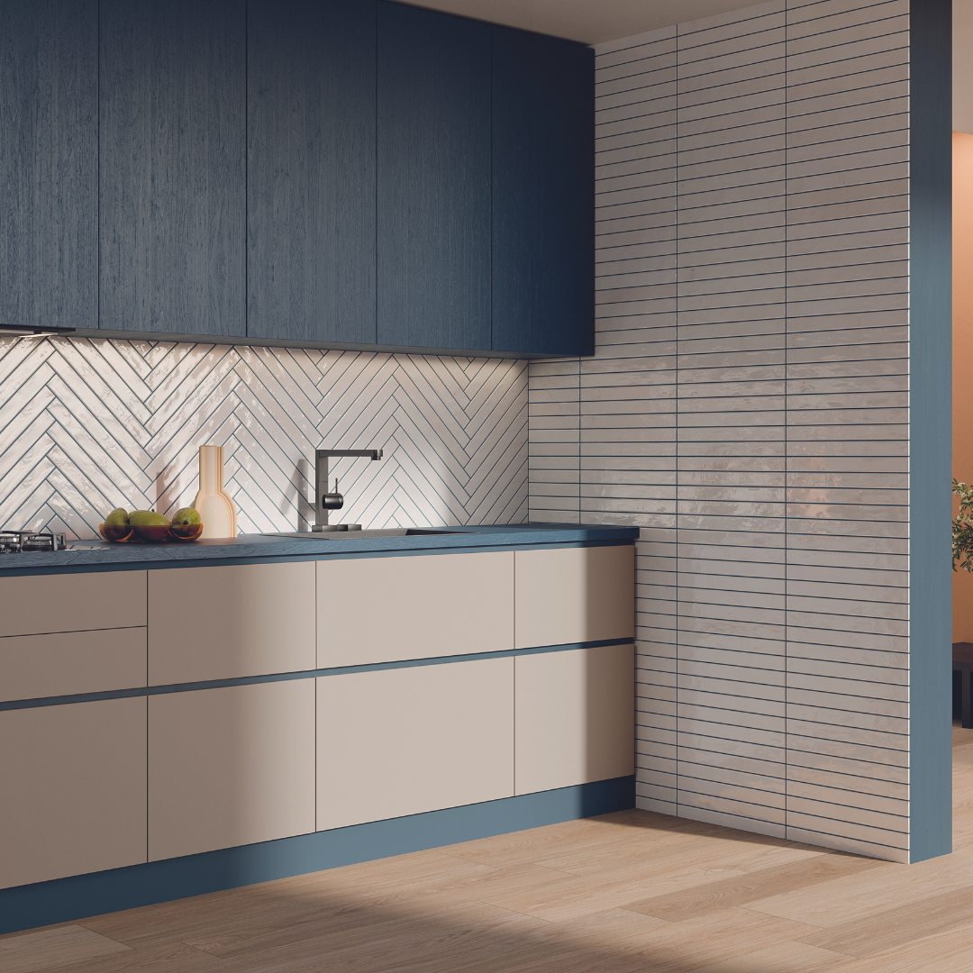 Colours White Metro Porcelain Decor Tile