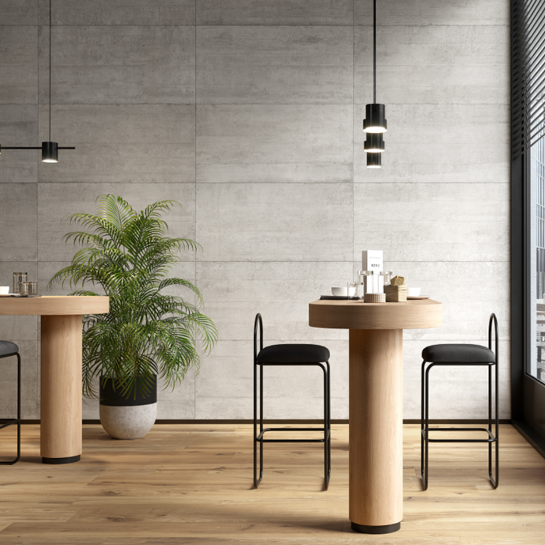 Docks Cement Light Grey Porcelain Decor Tile