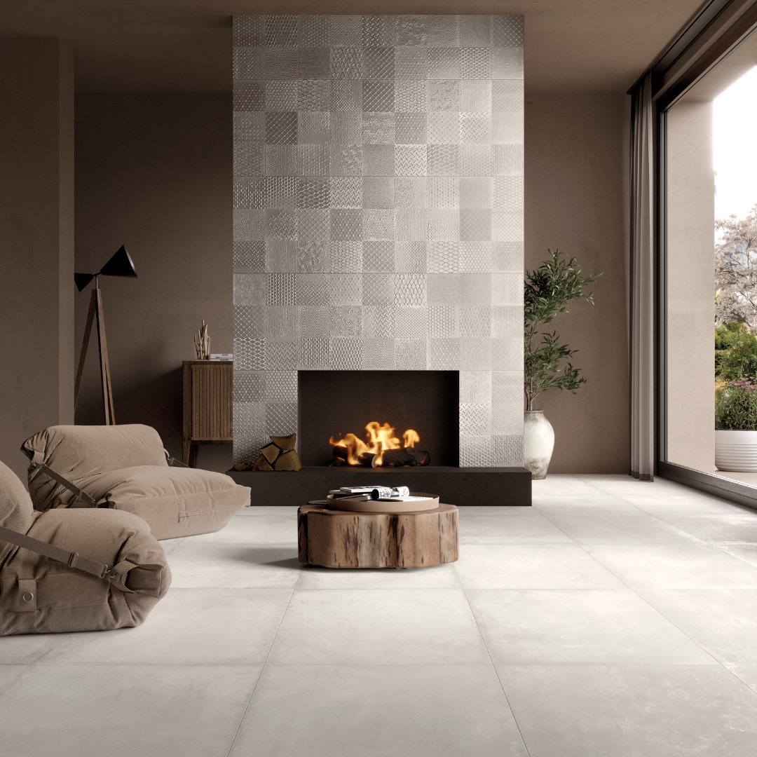 Element Movement Tile Example Element Platinum Large Format Decor Tile – Evalution Flooring