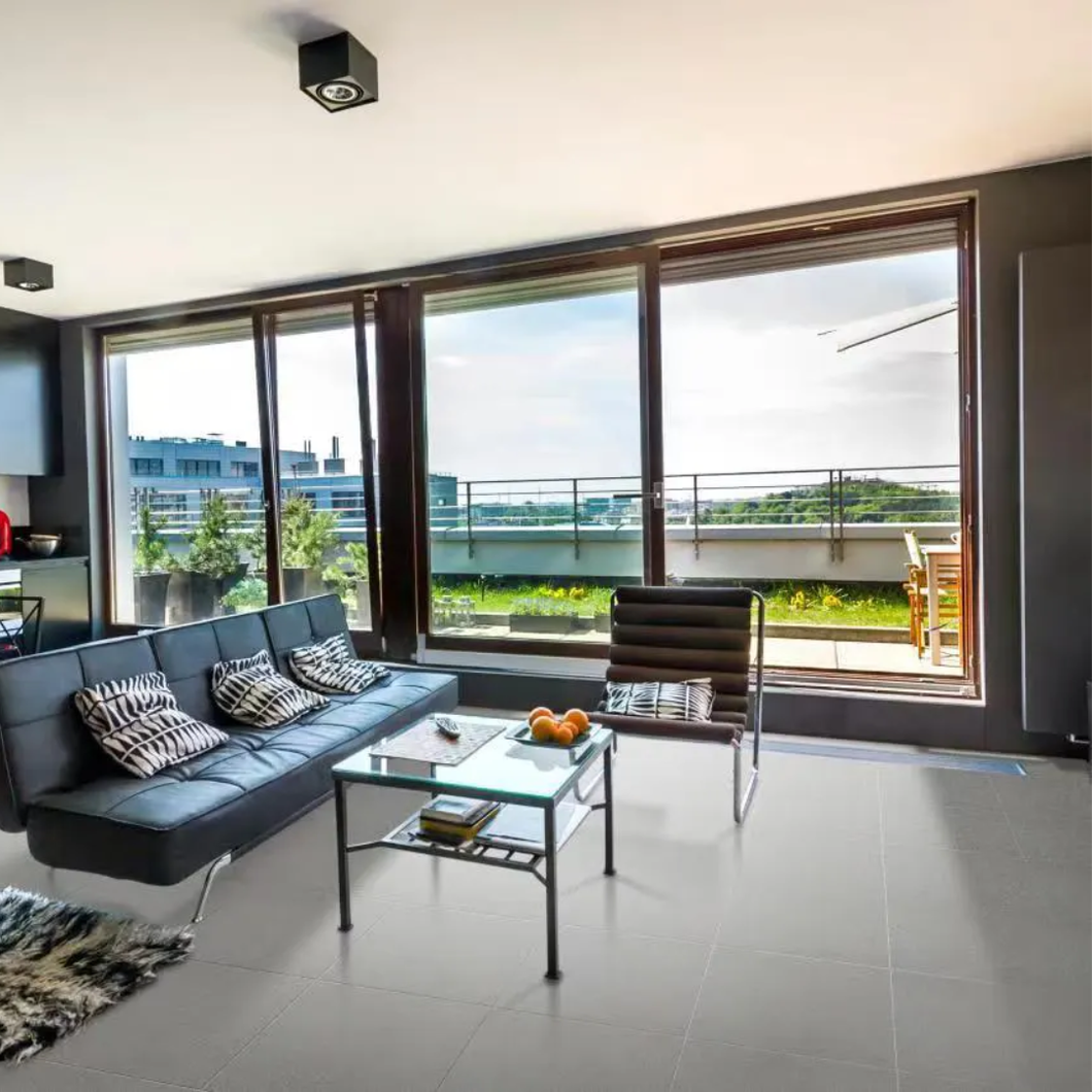 Endura Dark Grey Porcelain Decor Format Tile