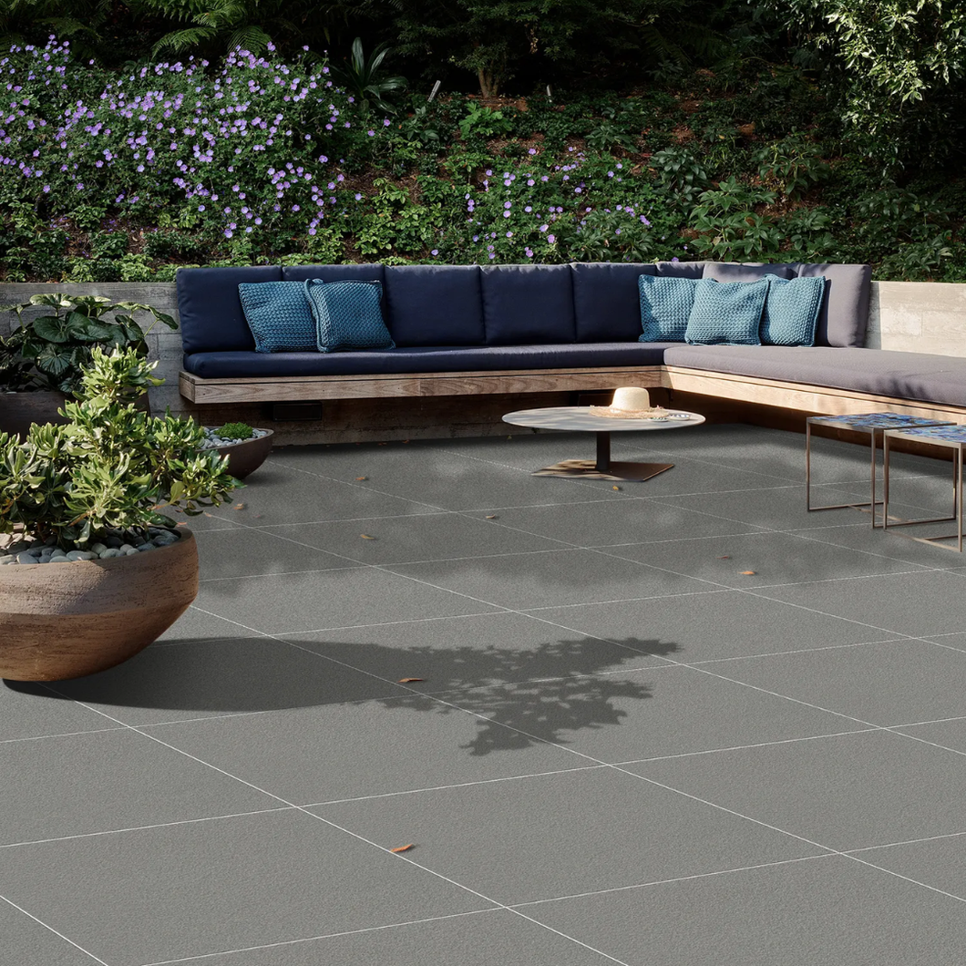 Endura Dark Grey Porcelain Decor Format Tile Anti Slip