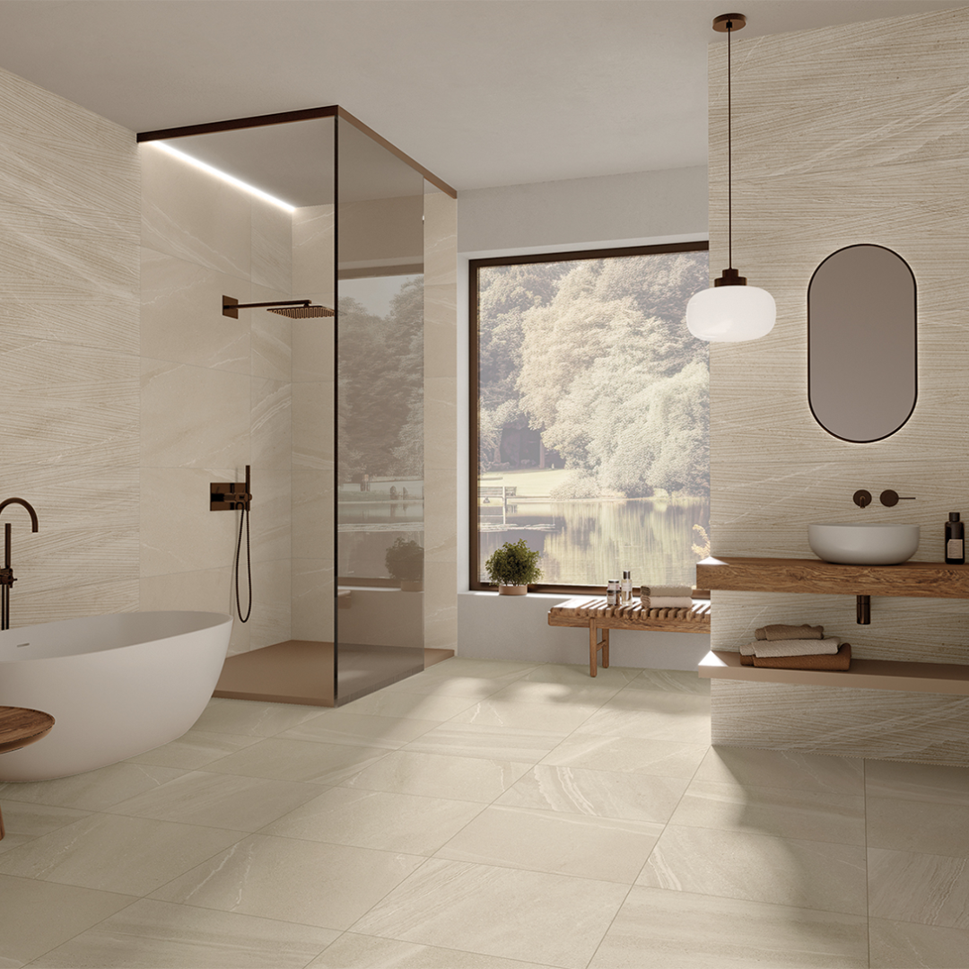 Euro Docks Beige 120120 Porcelain Decor Large Format Square Tile
