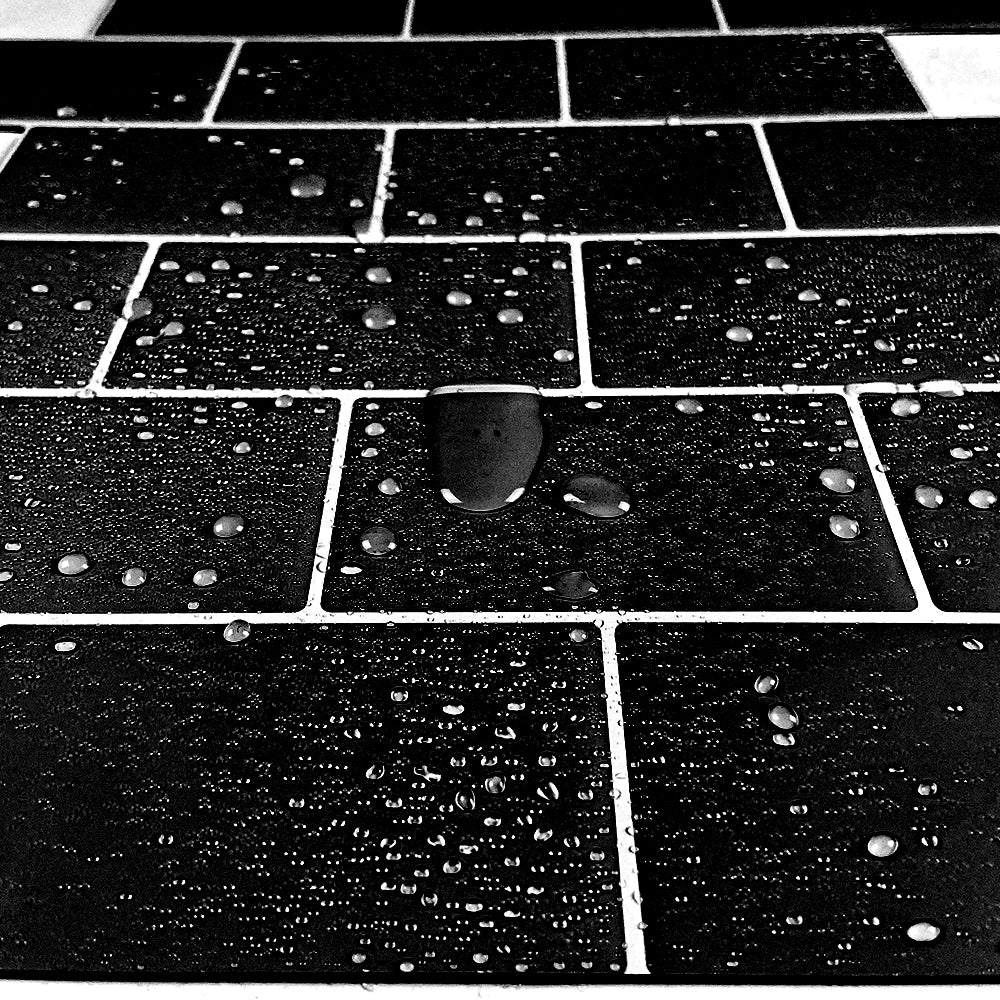 3D Peel & Stick Black Metro Gloss Mosaic