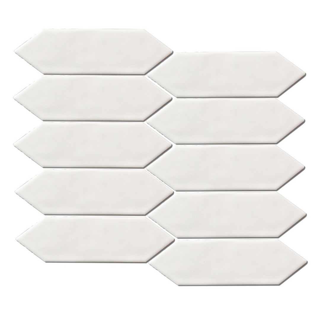 GS-CR061 Spear Head White Porcelain Decor Mosaics