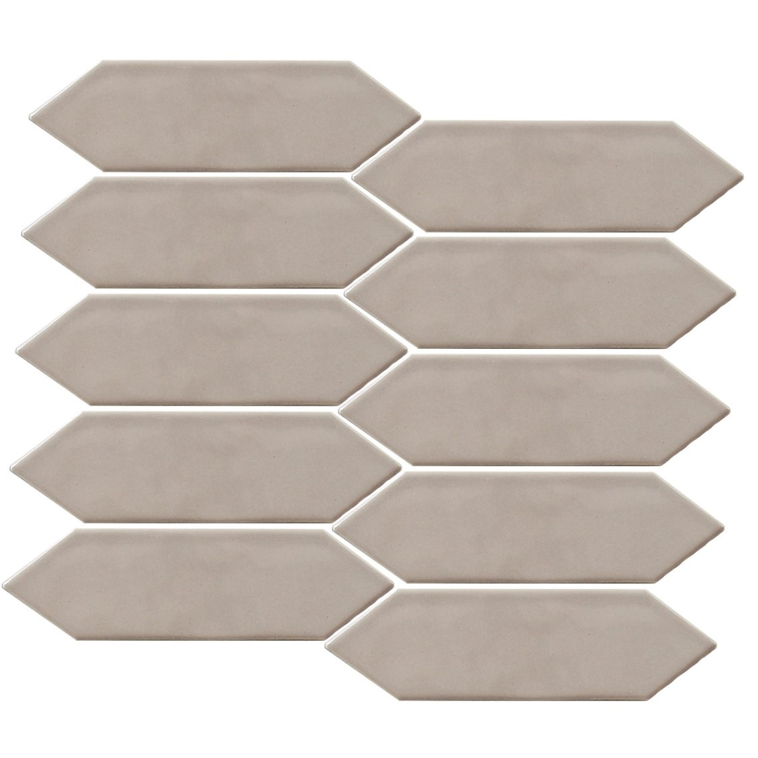 GS-CR062 Spear Head Latte Porcelain Decor Mosaics