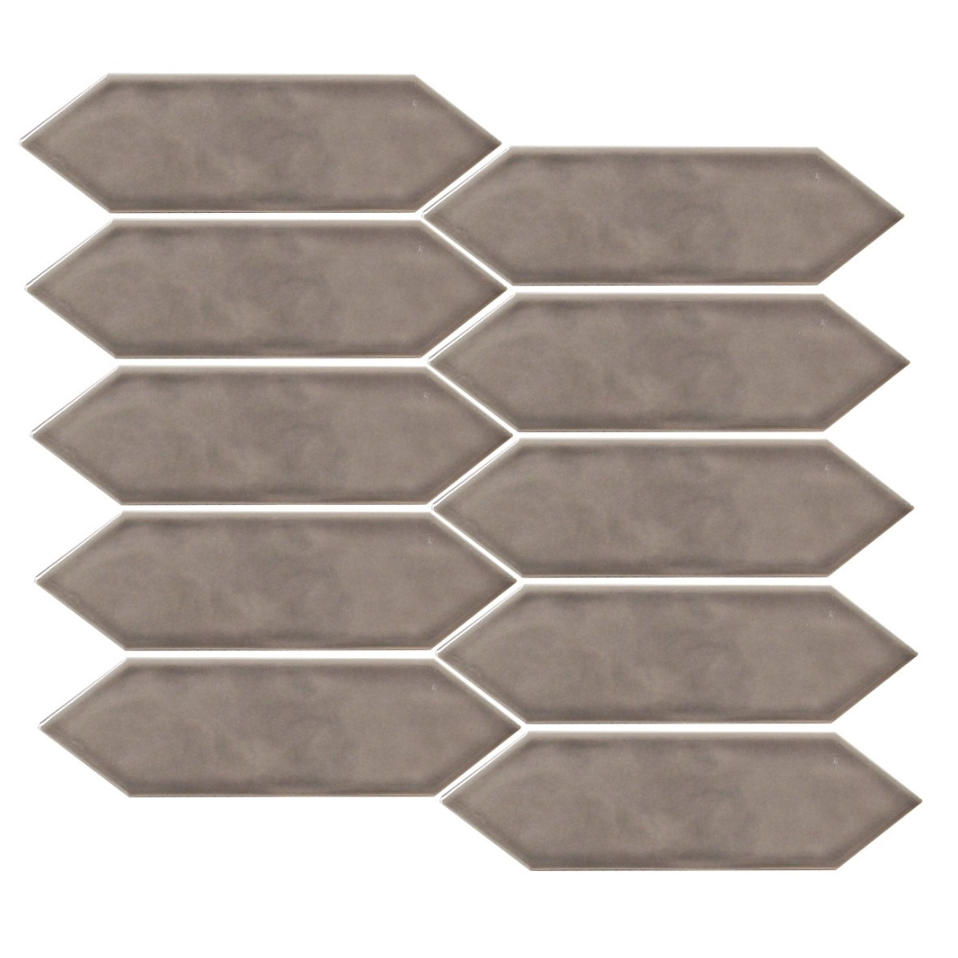 GS-CR063 Spear Head Sienna Porcelain Decor Mosaics