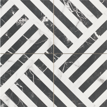 Load image into Gallery viewer, H44 Gatsby Dark Porcelain Decor Tile
