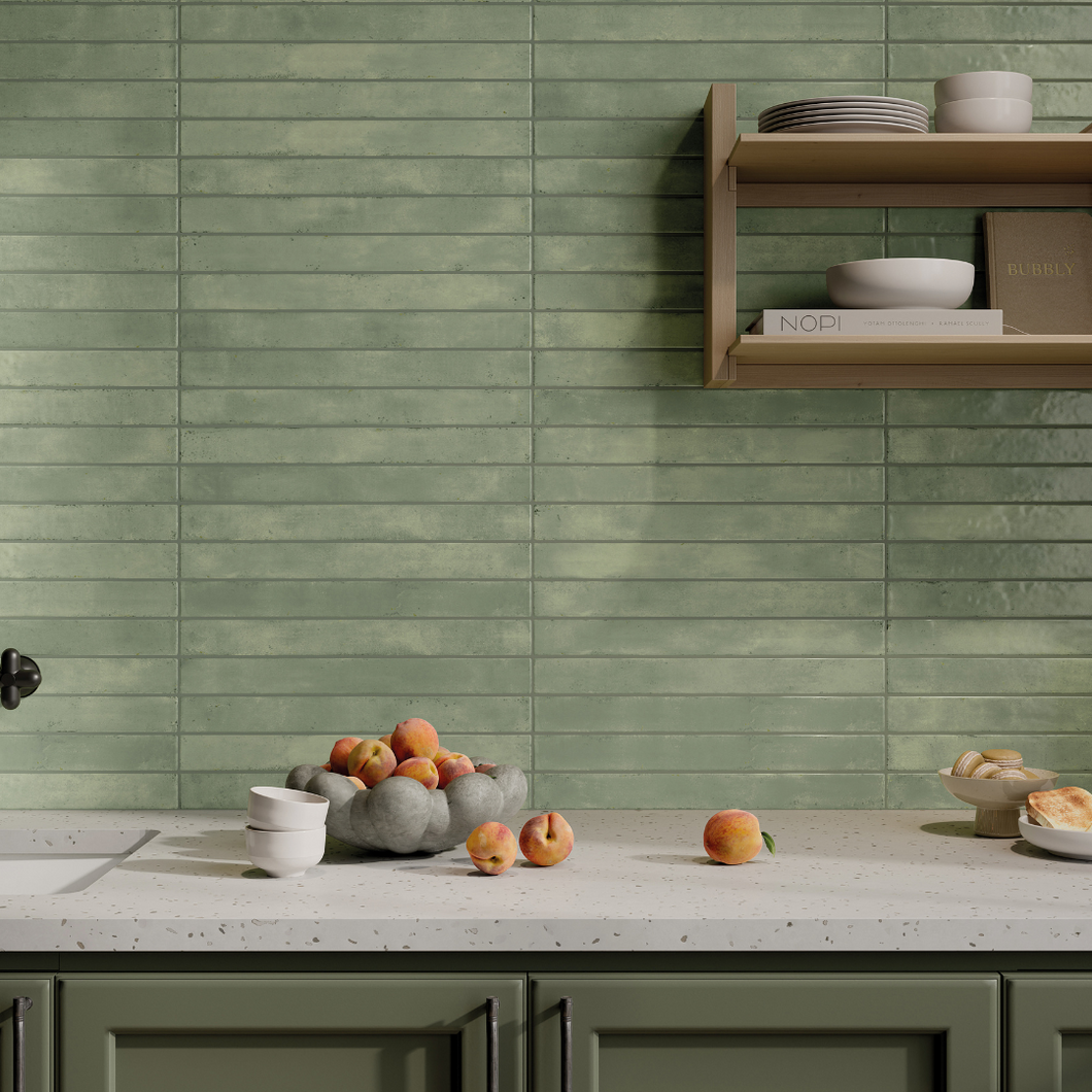 Graffiti Aquamarine Porcelain Decor Metro Matt Tile