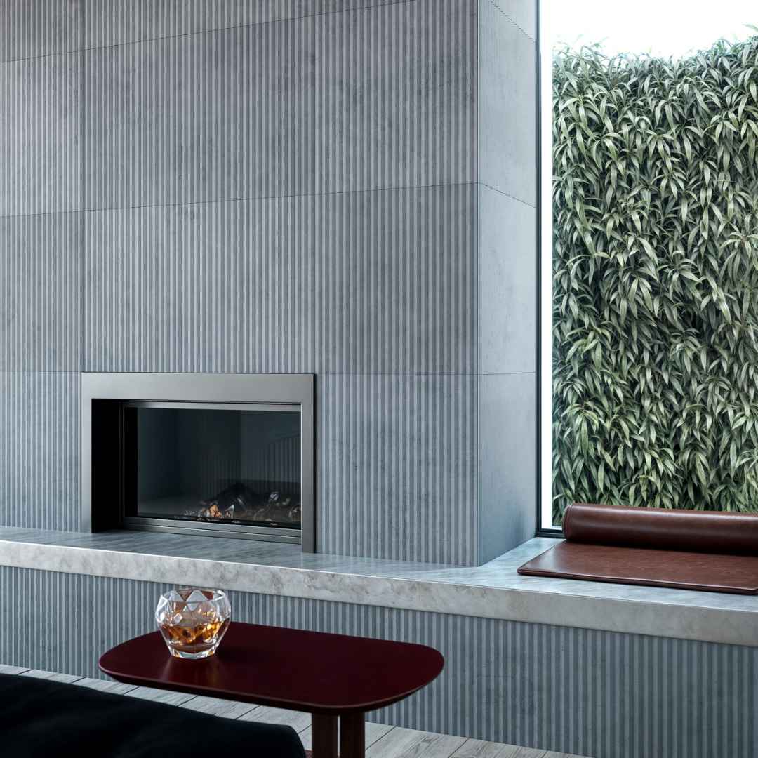 Iconic Striato Azul Porcelain Decor Tile