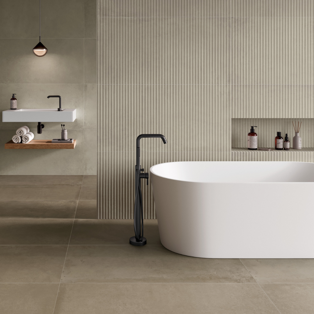 Iconic Striato Beige Porcelain Decor Tile