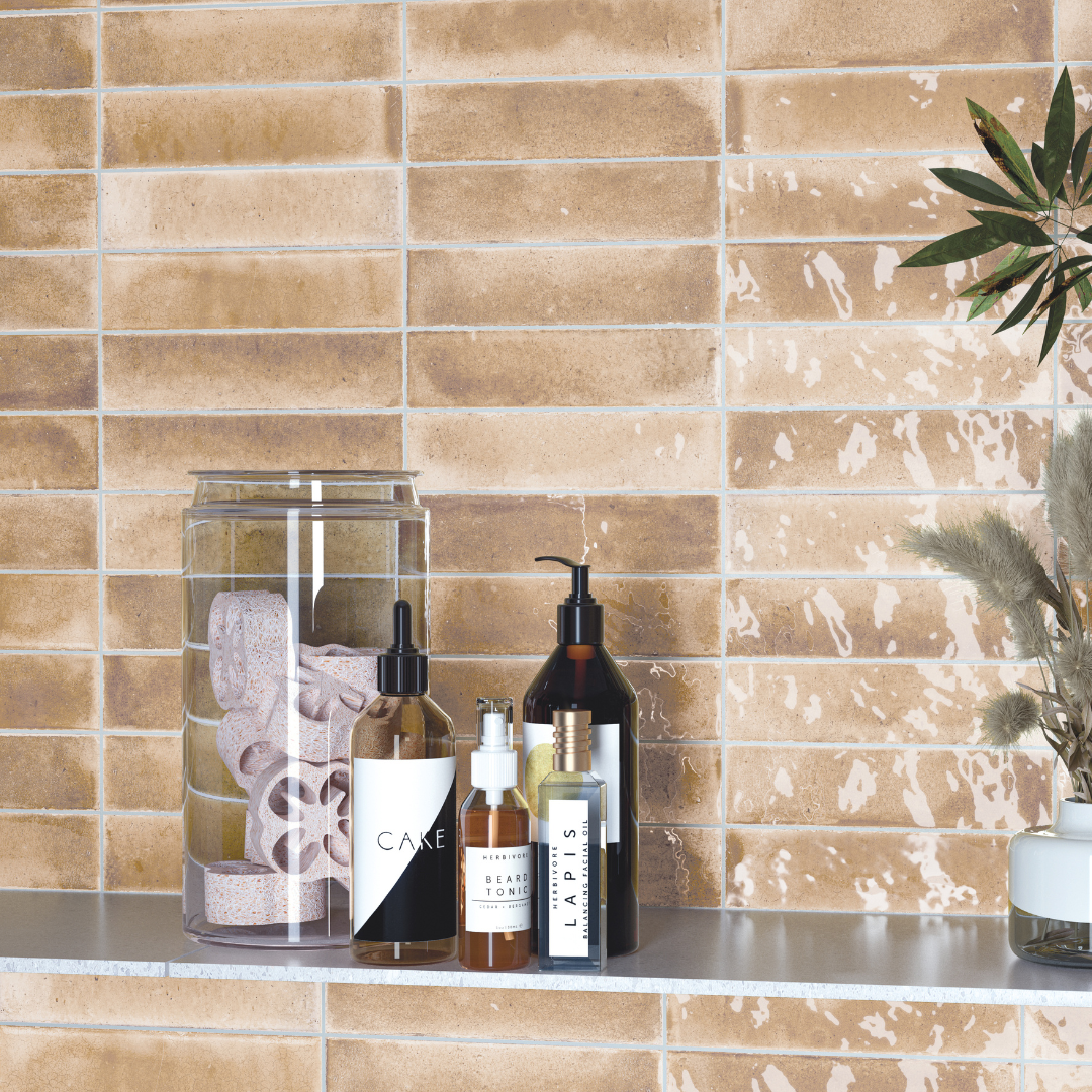 Jazba Beige Decor Metro Tiles