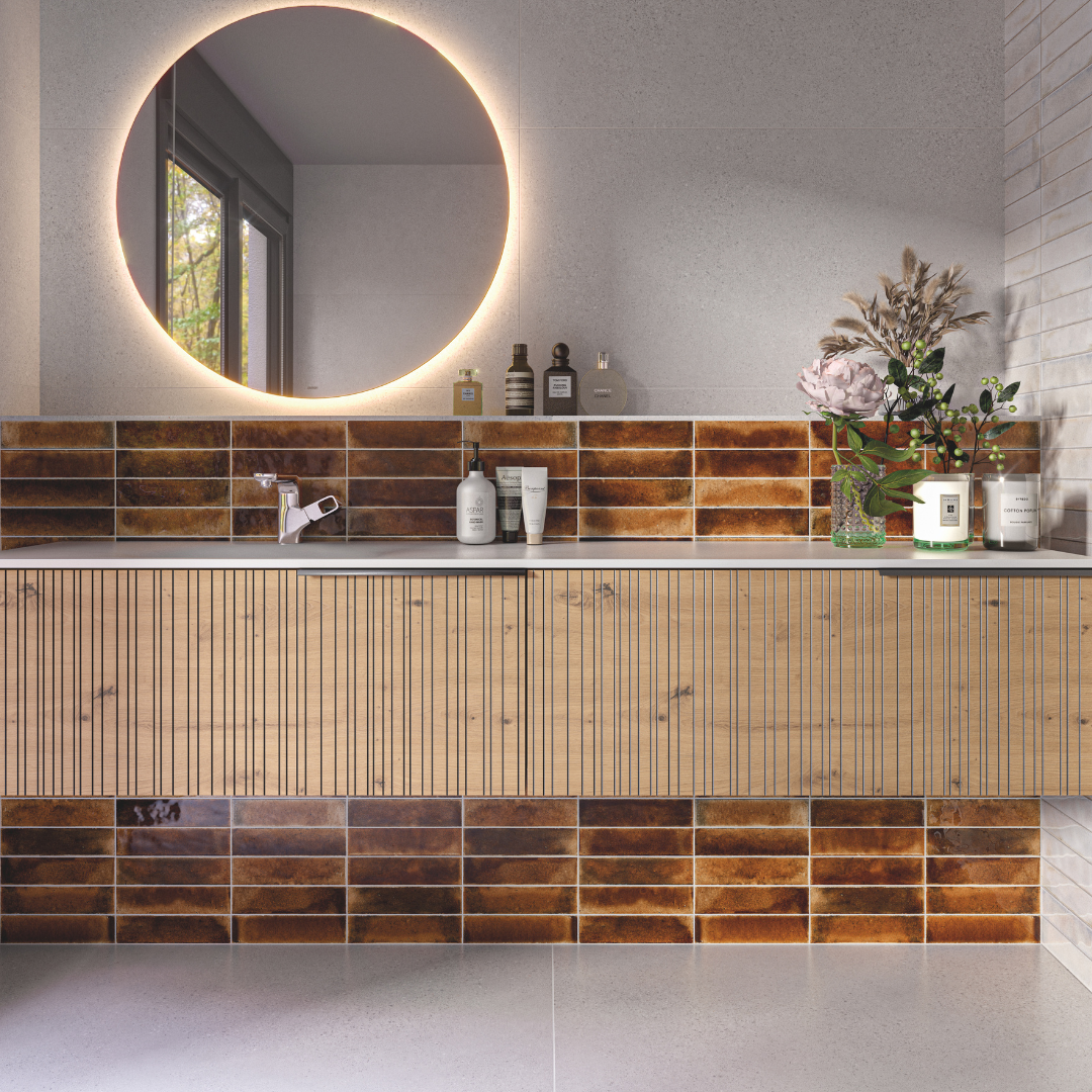 Jazba Caramel Decor Metro Tiles