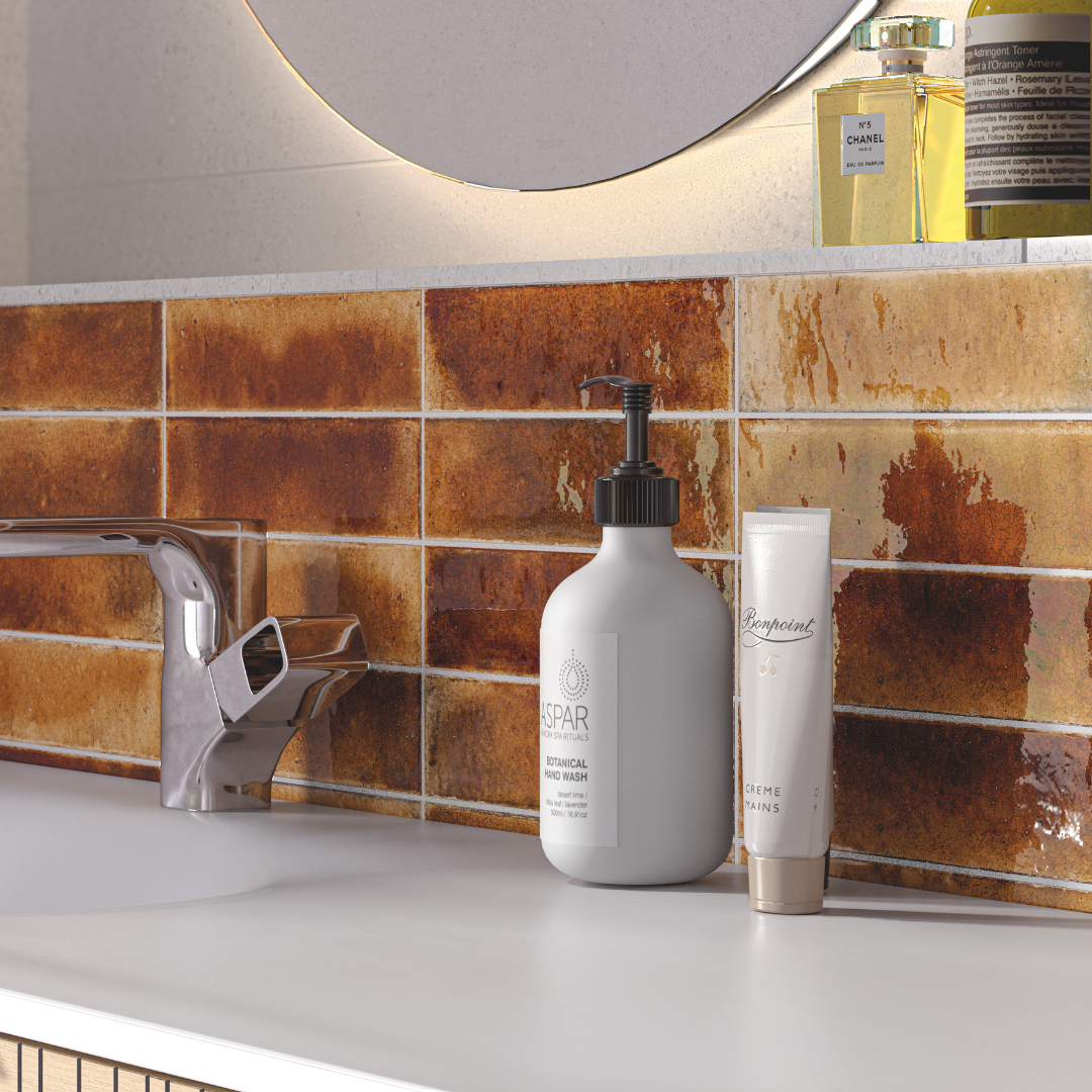 Jazba Caramel Decor Metro Tiles