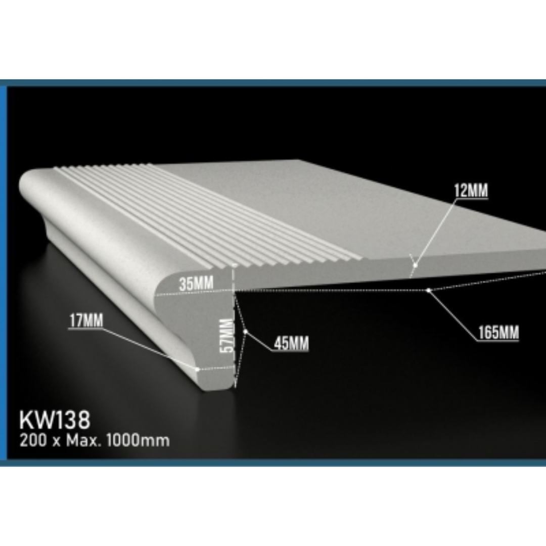 Kwela Aqua Round Coping 200mm x 1000mm KW138