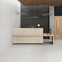 Load image into Gallery viewer, Kalksten Snow Porcelain Large Format Decor Tile
