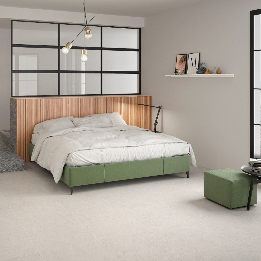 Kalksten Snow Porcelain Decor Tile