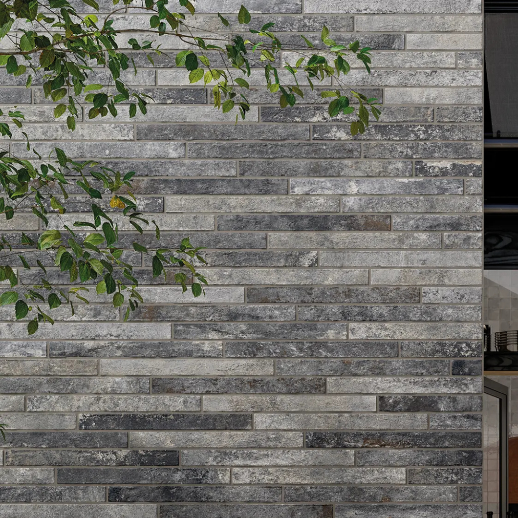 Kist Charcoal Porcelain Metro Decor Tile